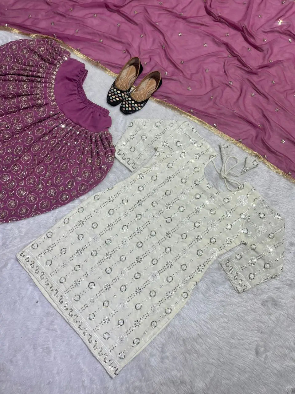 Designer Party Wear Look Top Dhoti Styles Salwar and Dupatta NextBuy