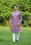 Wine Varnish Lehenga Choli - And Kurta Bottom Set Combo (Full Stitched) NextBuy