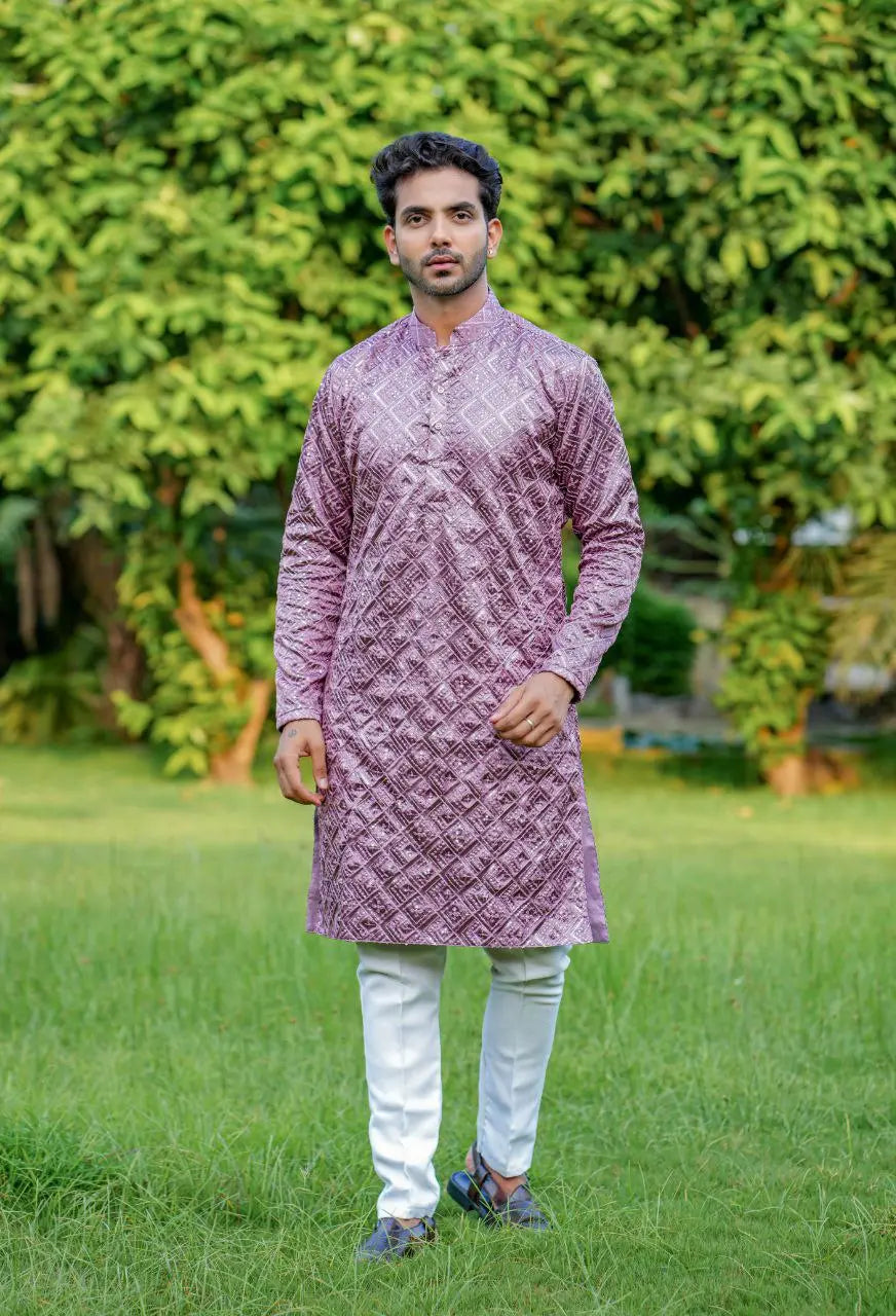 Wine Varnish Lehenga Choli - And Kurta Bottom Set Combo (Full Stitched) NextBuy