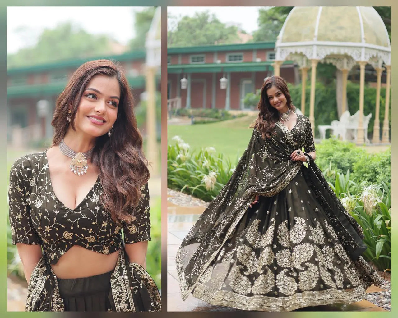 Exquisite Designer Rangoli Silk Lehenga Choli with Dupatta NextBuy