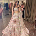Launching Exclusive 4-Meter Flare Real Mirror Embroidery Sequins Work Lehenga NextBuy
