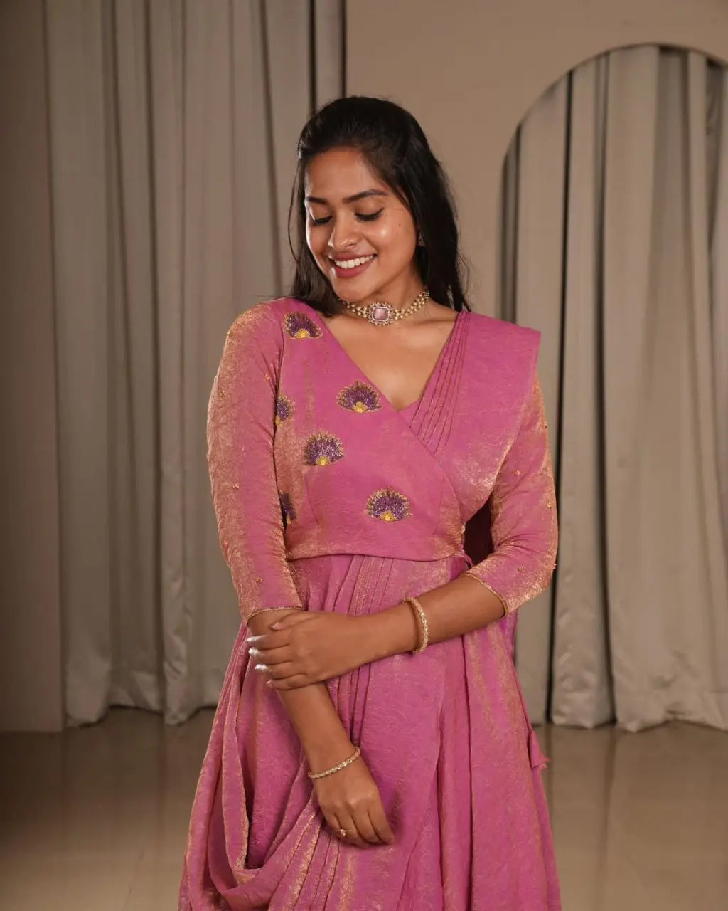 Introducing Our Super Hit Collection: Designer Hand Work Coat Style Tissue Silk Gown with Dupatta – A Beautiful Blend of Elegance and Charm for Weddings and Festivals NextBuy