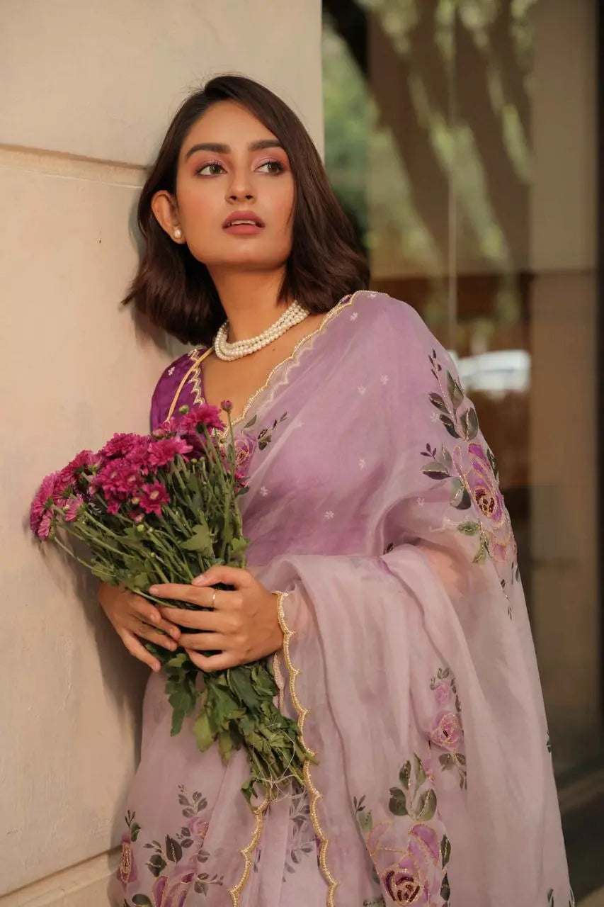 Elegant Moti Pulpul Soft Tebi Silk Digital Printed Saree – A Perfect Blend of Tradition and Contemporary Style NextBuy