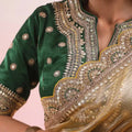 Elegant Designer Saree with Saree Blouse Designs & Sequins Work – Blouse in Mono Bengali Silk NextBuy