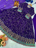 Premium Quality Designer Gown with Embroidery Work for Special Occasions