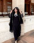 Elegant Muslin Cotton Kurti with Sequins Embroidery and Lace Work