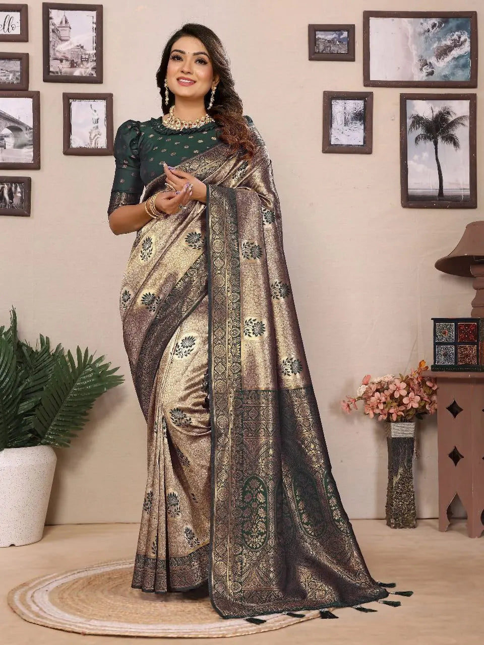 Tissue Silk Sarees - Elegant Handloom Zari Weaving Collection NextBuy