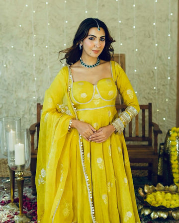Elegant Anarkali Gown with 5mm Sequins Embroidery – Designer Set with Dupatta NextBuy