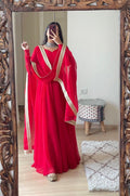 Elegant Fox Georgette Gown with Dupatta – 6 Colors & All Sizes NextBuy