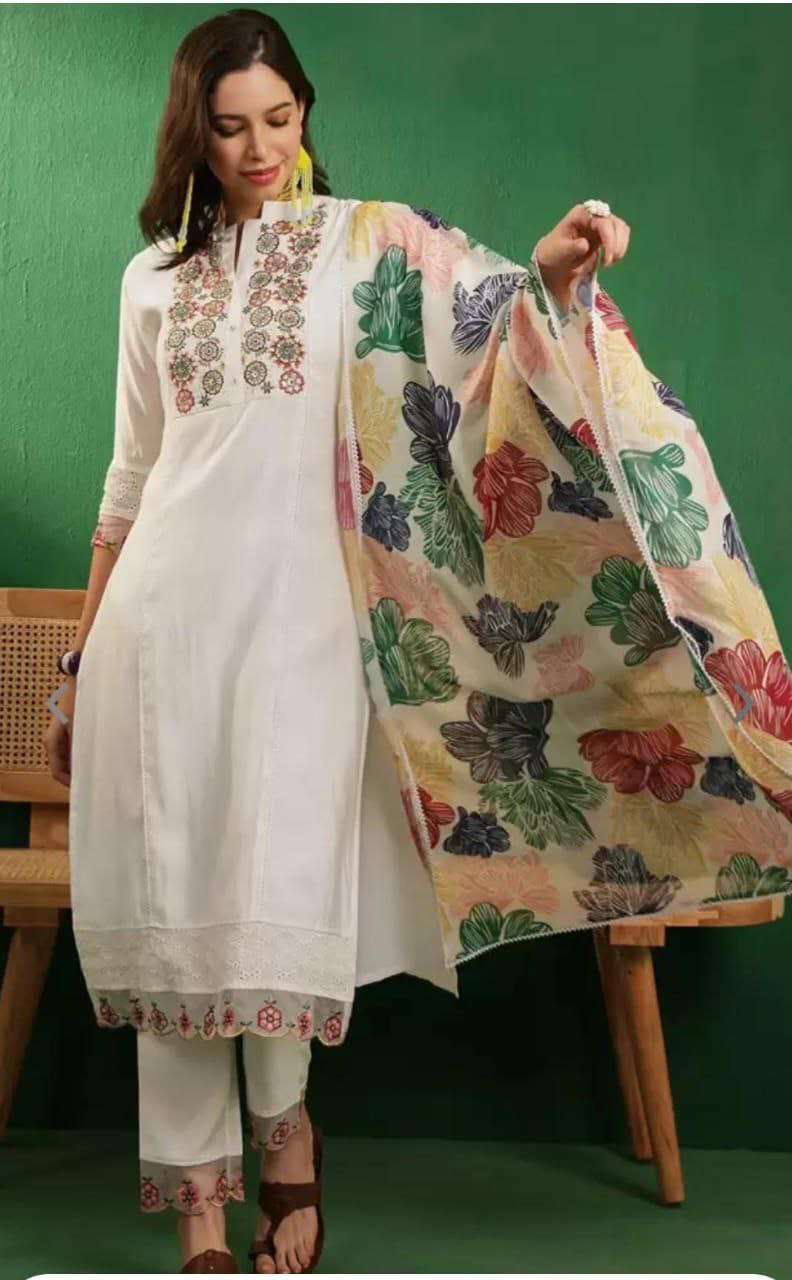 Designer Kurti Pant Dupatta Set – Premium Festive Wear NextBuy