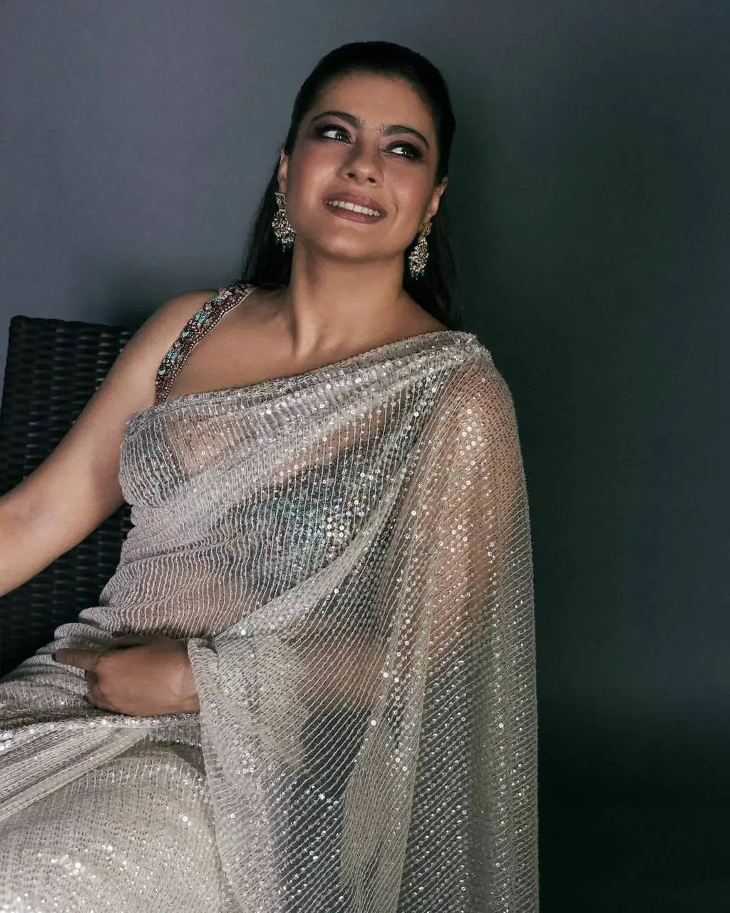 Heavy Quality Mono net fabric with beautiful 5mm sequence Saree &amp; Multy Embroidery work &amp; Cutwork Border in Saree - NextBuy