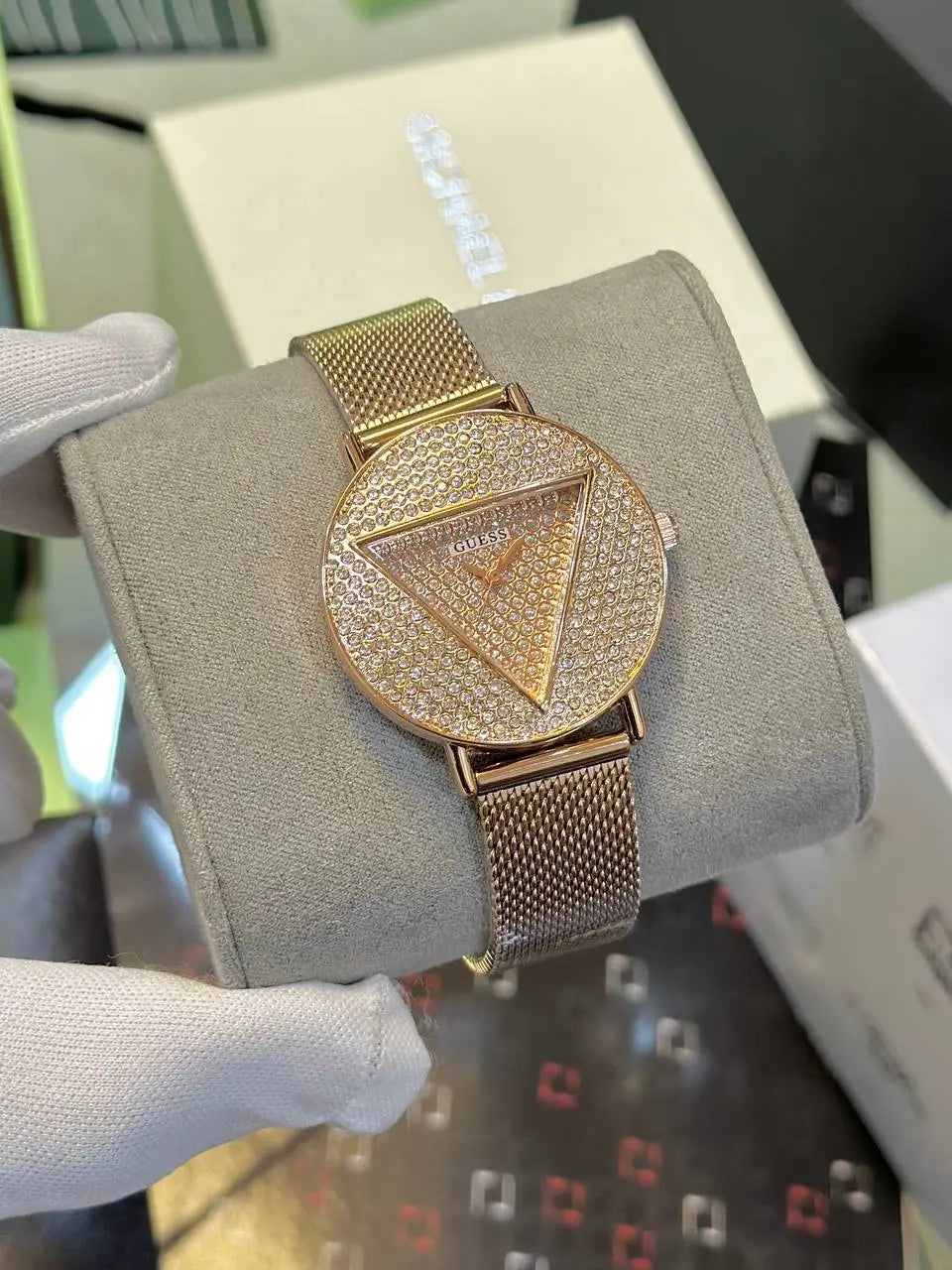 Gold & Silver Guess Women's Watch – Timeless Elegance for Women