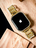 Close-up of Watch Series 9 Diamond Bezel and Stylish Design