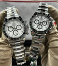 Close-up of Rolex Daytona 116500LN White Dial and Ceramic Ring