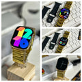 Series 9 Golden Edition Smartwatch – A premium smartwatch featuring a Full HD Retina display, BT calling, and two interchangeable straps for style and functionality.