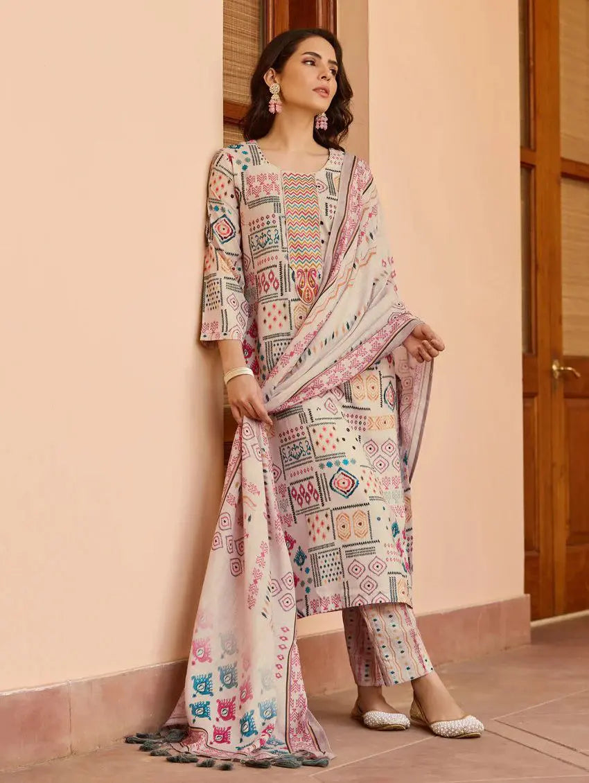 Introducing New Kurti Duptta And Bottom Set NextBuy