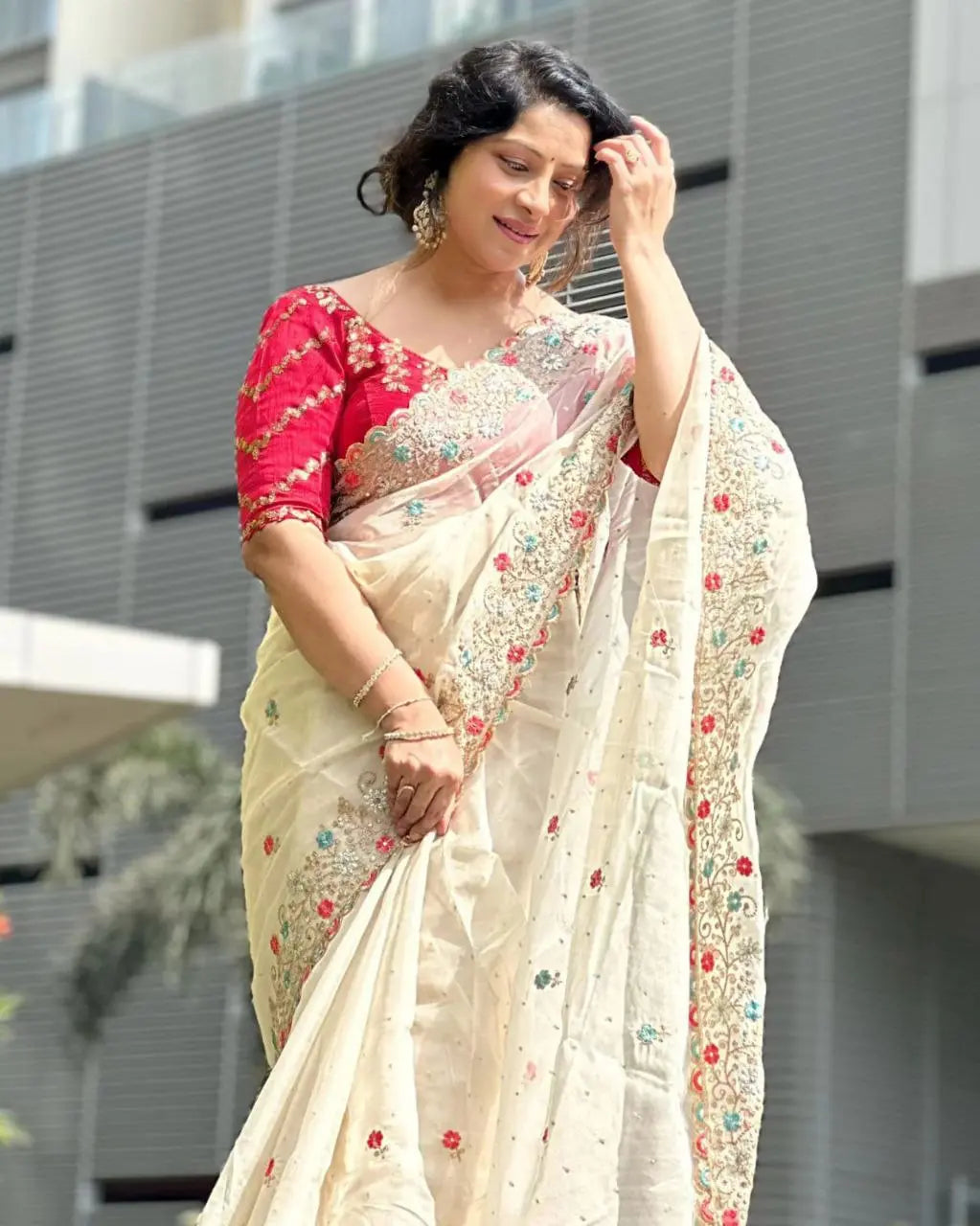 Soft Rich Tebby Organza Silk Saree NextBuy