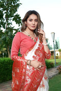 Banarasi Style Pure Kanjivaram Silk Jacquard Kanchipuram Pattu Saree With Un-Stiched Blouse NextBuy