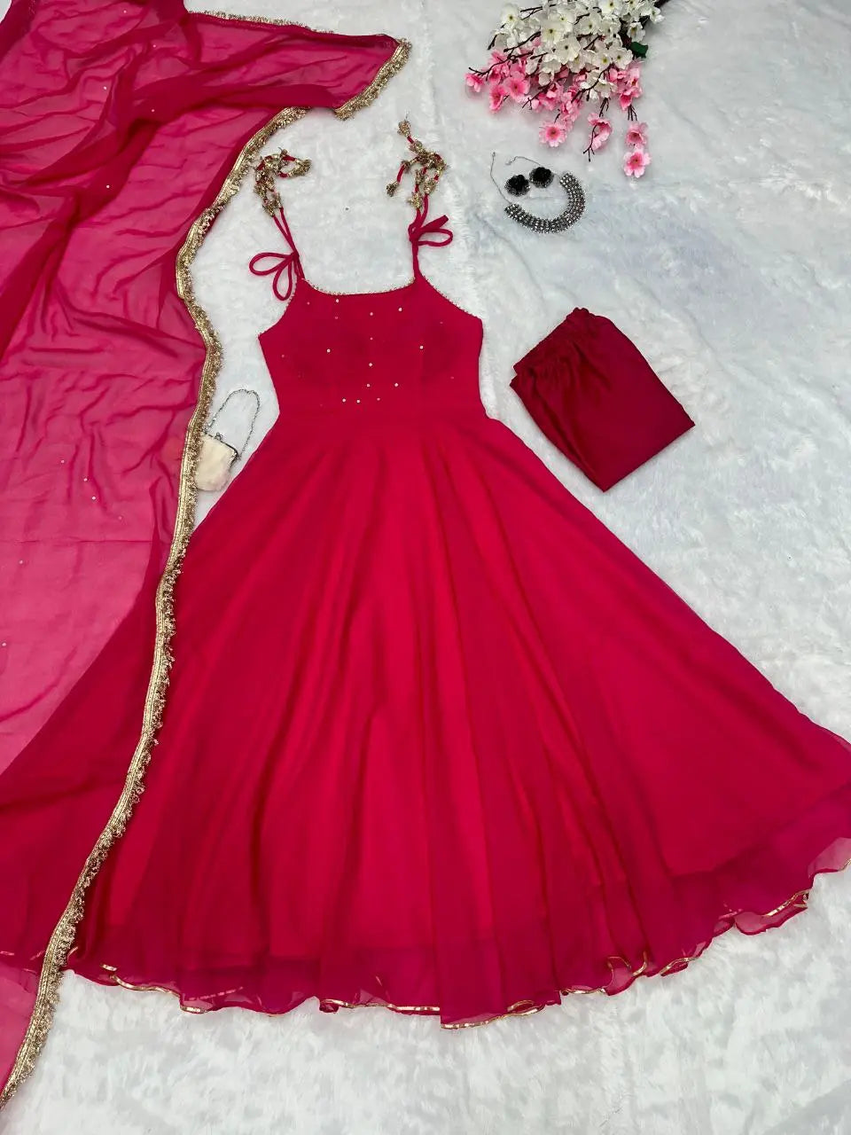 Georgette Anarkali Suit NextBuy