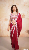 DESIGNER HEAVY EMBRODERY WORK FULLY STICHED BLOUSE SAREE NextBuy