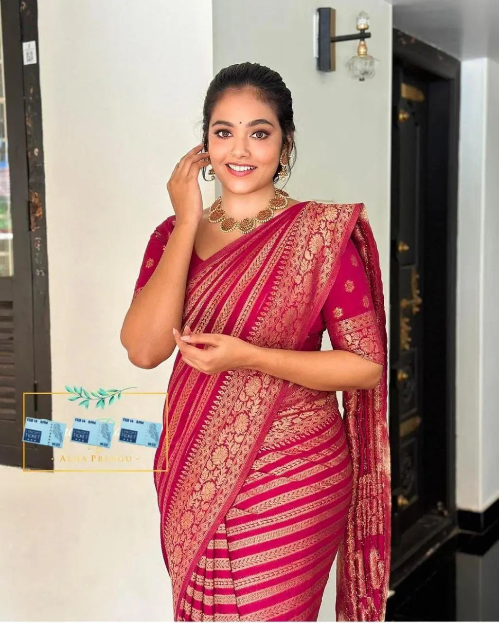 SOFT LICHI SILK SAREE NextBuy