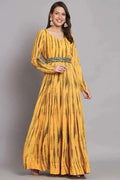 New Sibori Print Maxi Dress With Belt NextBuy