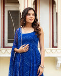 Anarkali - Digital Printed Organza Silk Anarkali Suit With Huge Flair NextBuy
