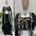 Ready to Wear Dhoti Style with Shrug & Unstitch Choli – Tabby Organza with Sequence Work NextBuy