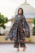New Color Launch – Voluminous Anarkali Suit Set in Pure Cotton 60/60 NextBuy