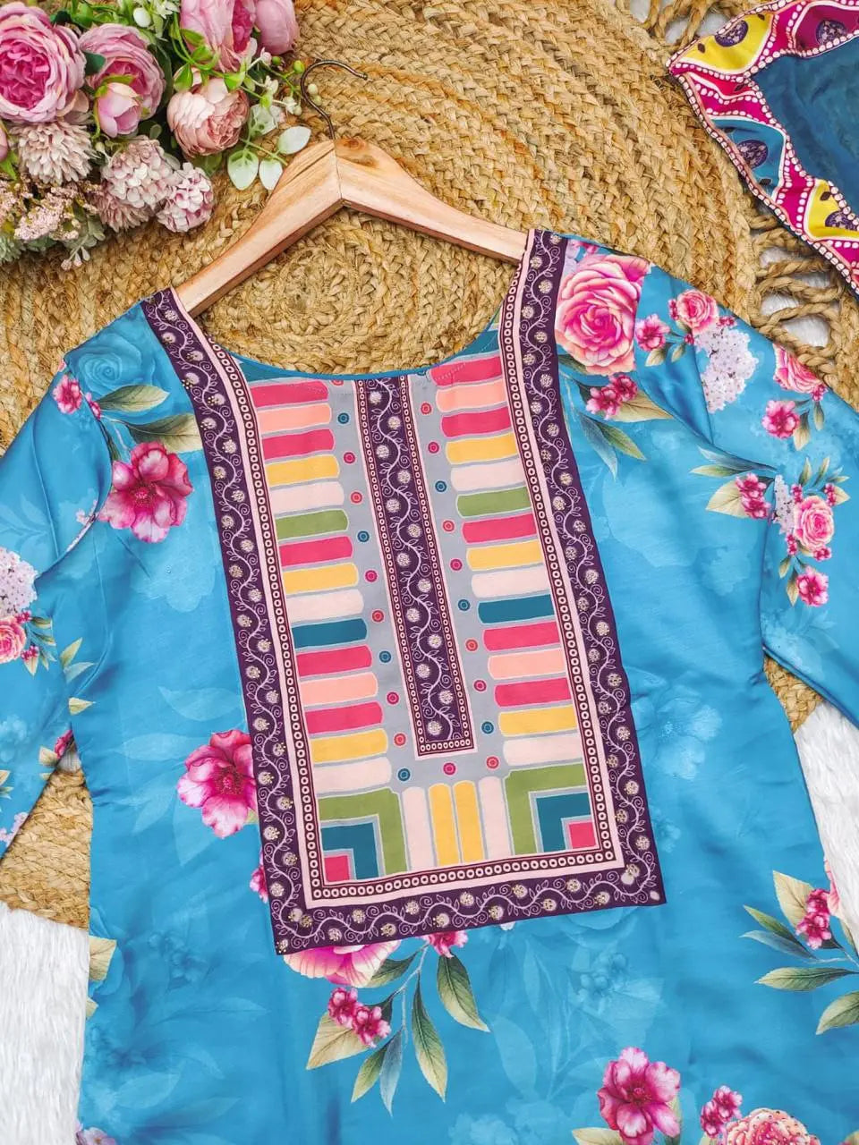 GORGEOUS SATIN KURTI OUTFIT NextBuy