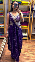 Designer Embroidered Chinon Pant Set with Dupatta – Party & Festive Wear for Women NextBuy