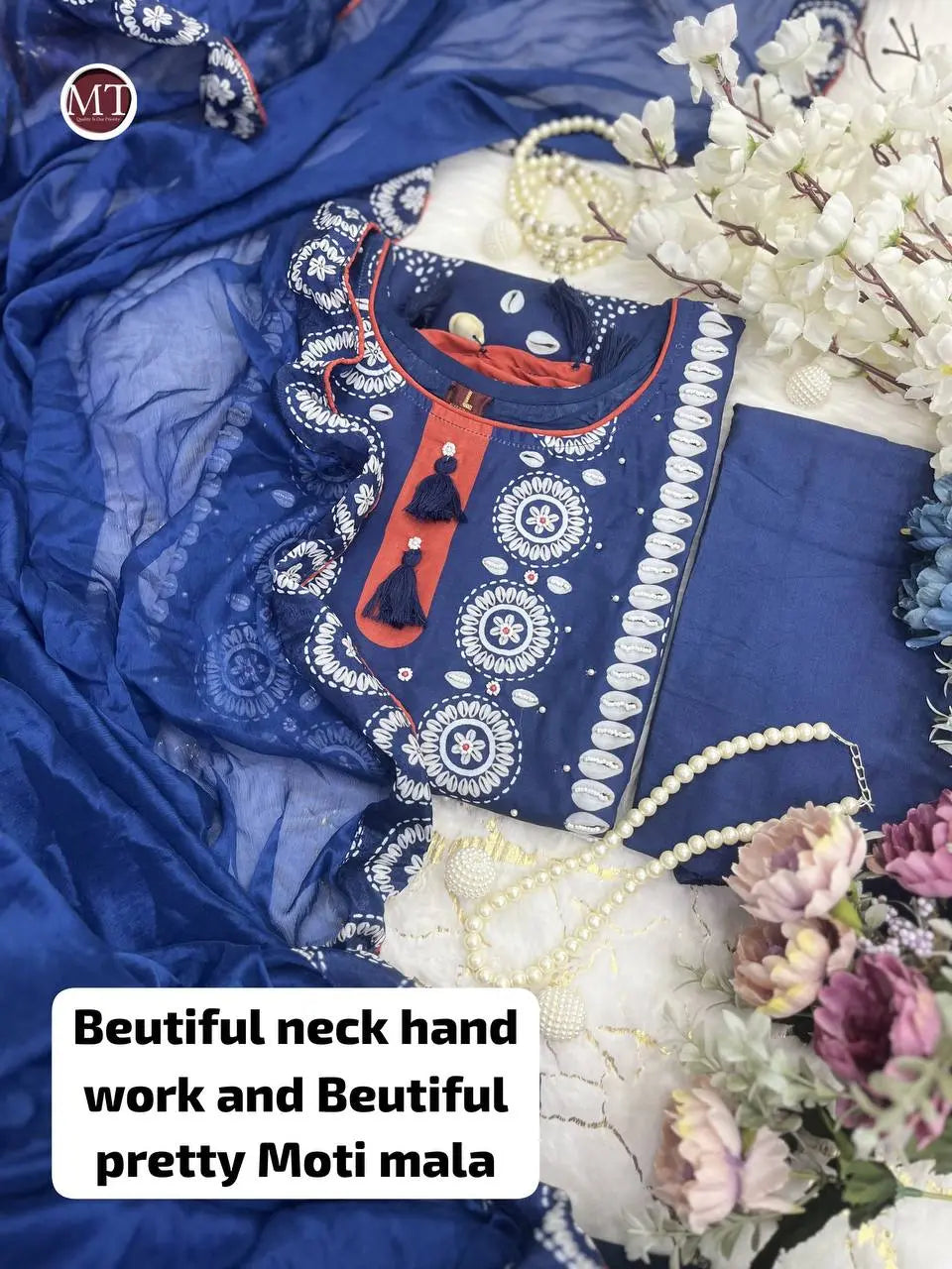 Blue Printed Suit Set NextBuy