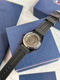 Tommy Hilfiger Modern Automatic Men's Watch | Premium 43mm, Open Front & Back Machinery NextBuy