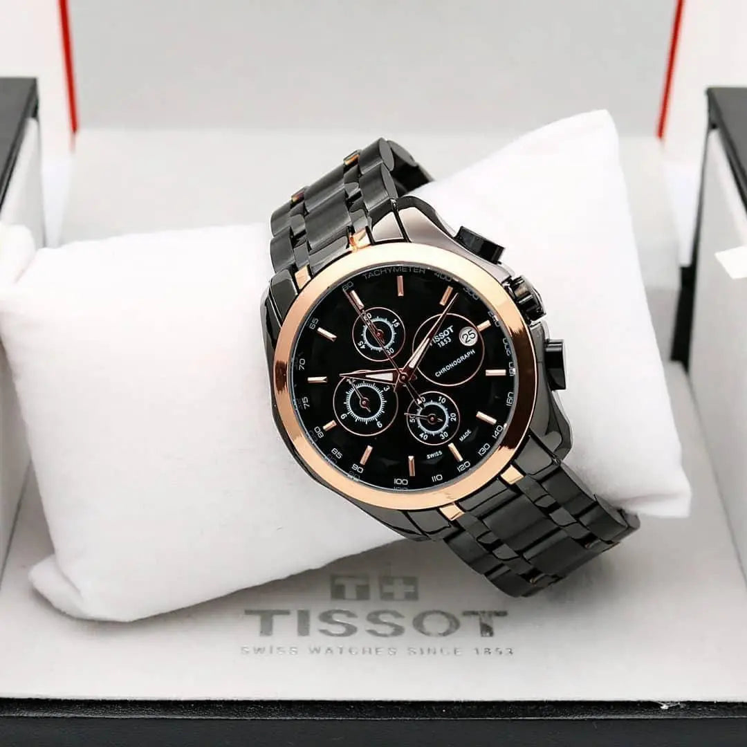 Tissot 1853 Men's Watch – A timeless timepiece with a classic round dial, quartz movement, and chronograph functionality for precision and style.