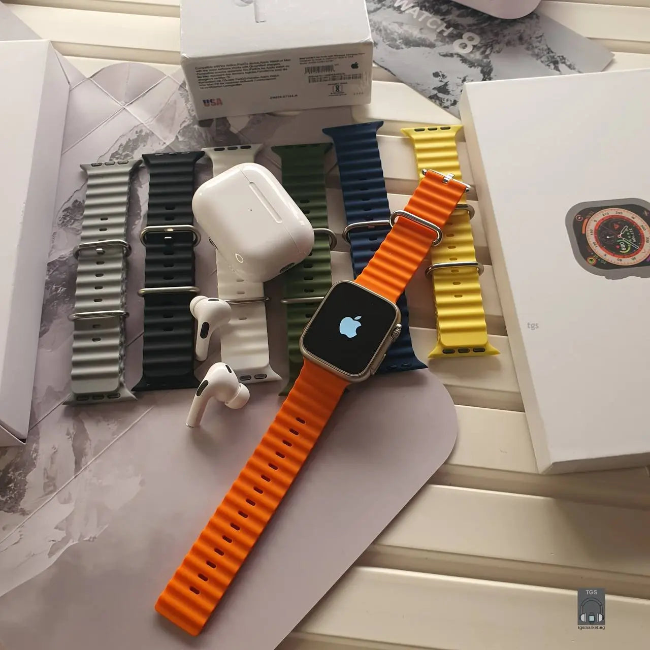 Watch Ultra 45mm & AirPods Pro2 Generation Set – Elevate your lifestyle with this combo, featuring the Watch Ultra 45mm smartwatch and the next-gen AirPods Pro2 for exceptional performance.