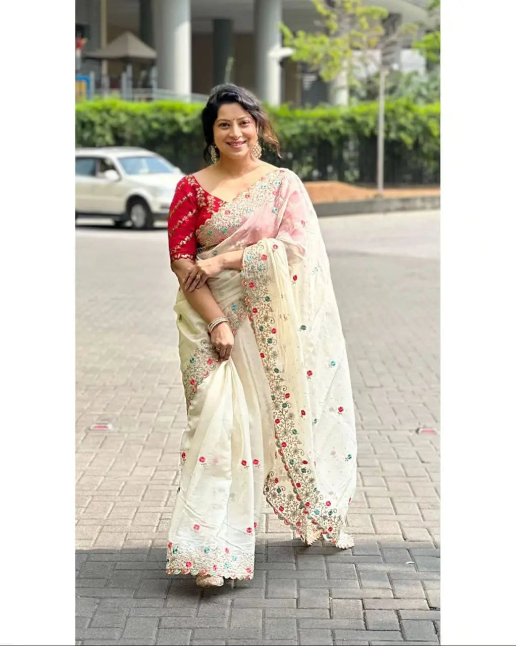 Soft Rich Tebby Organza Silk Saree NextBuy