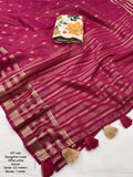Soft Pethani Silk Saree With Gold Zari Weawing Design And Meenakari Weawing Rich NextBuy
