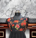 New Launching Designer Printed Black Long Gown NextBuy