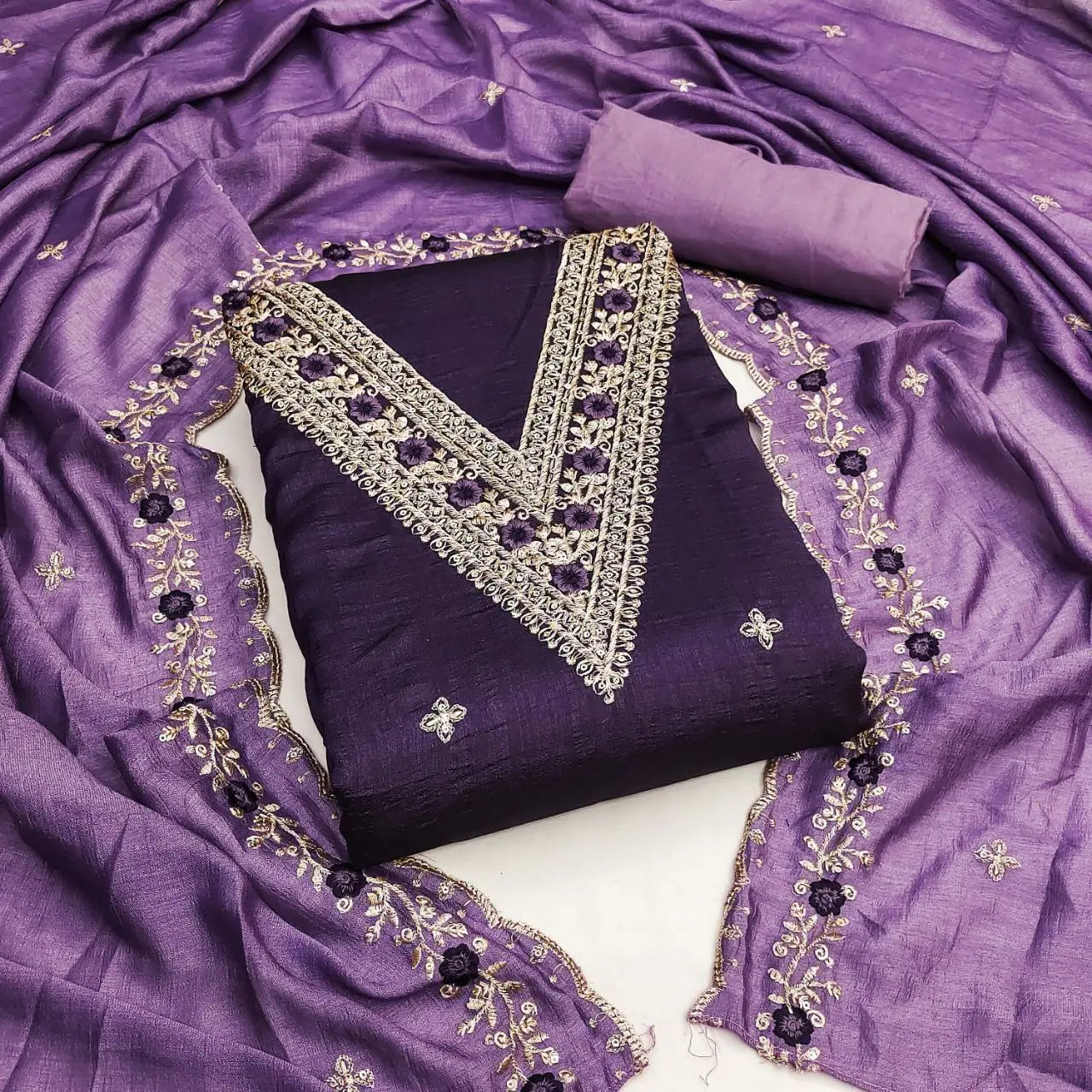 VICHITRA SILK WITH MULTI SQUANCE WORK NextBuy