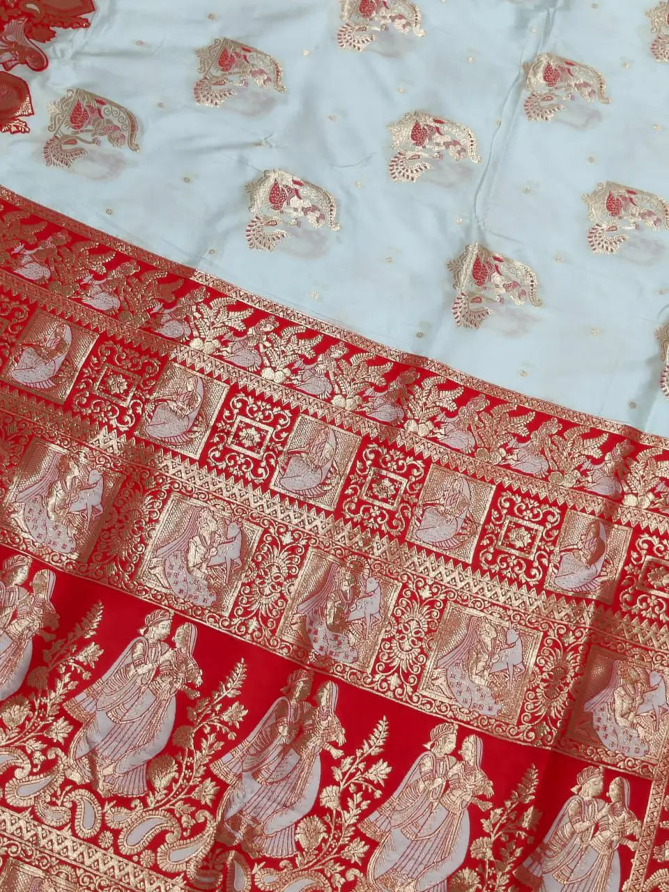 Banarasi Style Pure Kanjivaram Silk Jacquard Kanchipuram Pattu Saree With Un-Stiched Blouse NextBuy