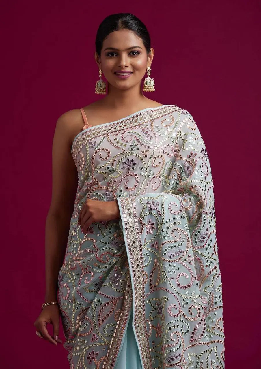 Gotapatti Georgette Designer Saree NextBuy