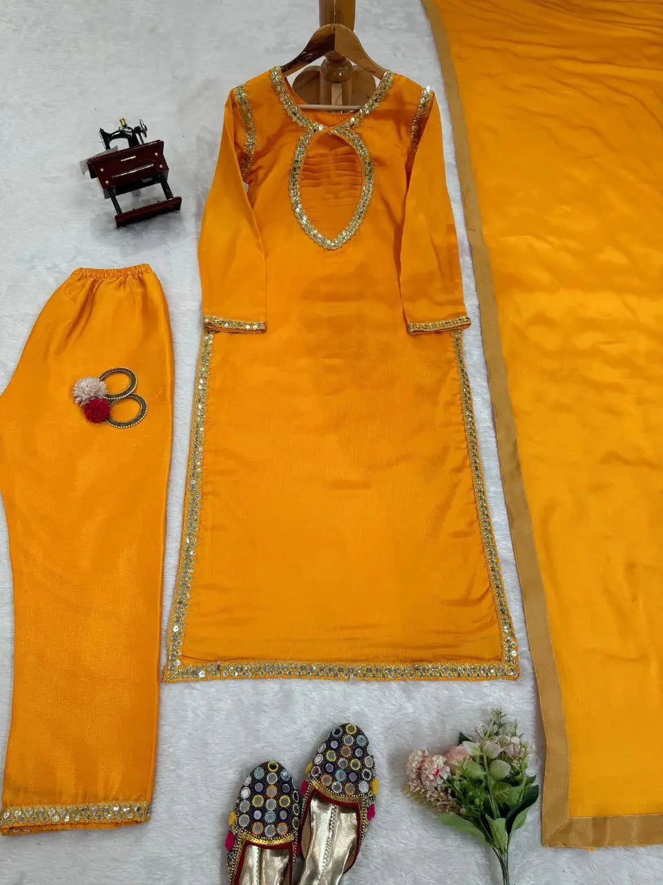 CHINNON SILK THREAD SEQUENCE WORK KURTI NextBuy