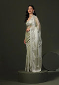 Burberry Silk Saree With Embroidery Cutwork and Stone Work Indian Party Saree NextBuy