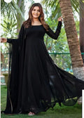 Black Flared Kurta With Dupatta NextBuy