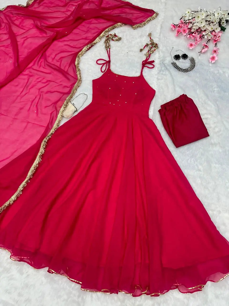 Georgette Anarkali Suit NextBuy