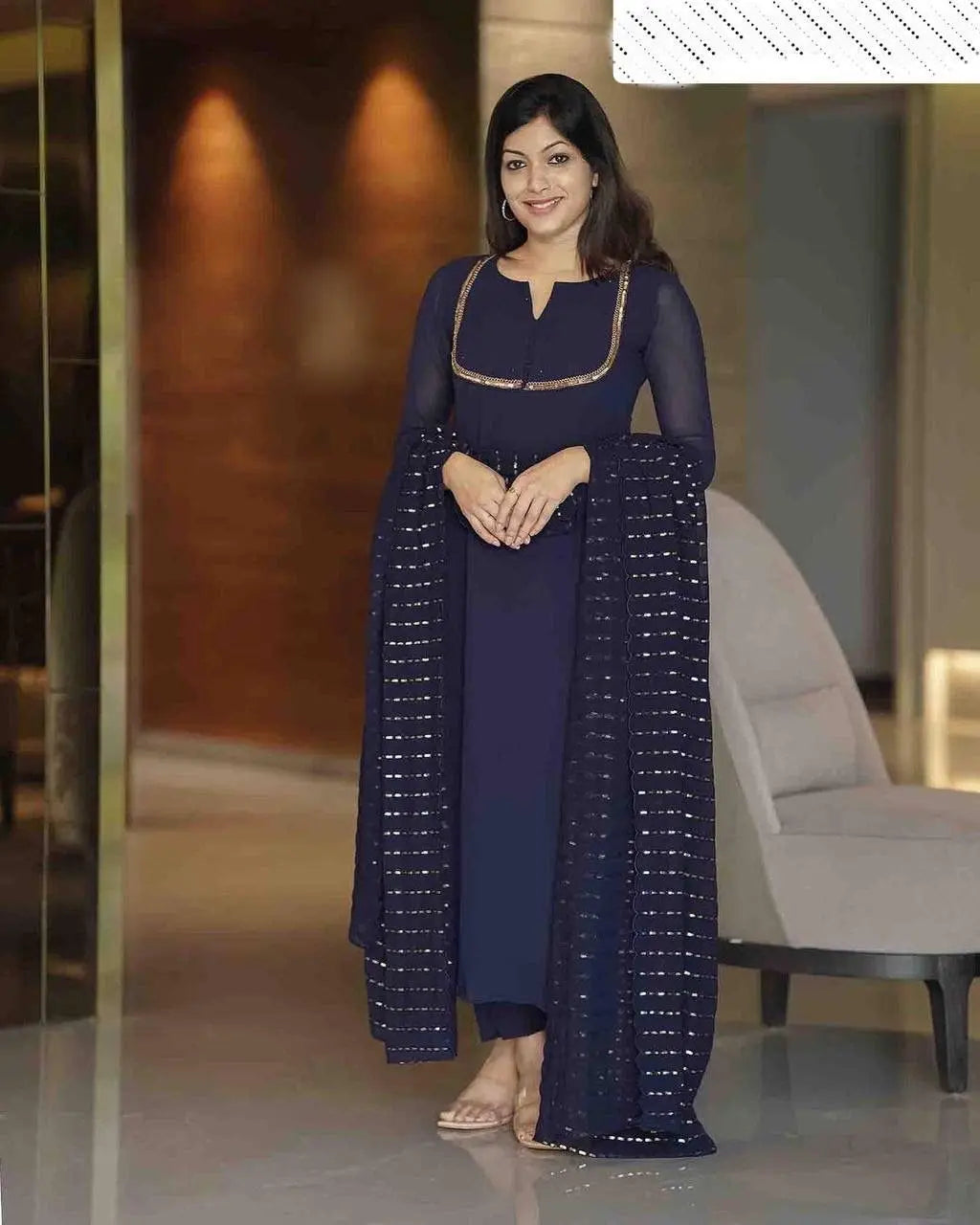ANARKALI GOWN-BOTTOM WITH DUPATTA NextBuy