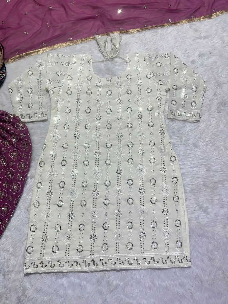 Designer Party Wear Look Top Dhoti Styles Salwar and Dupatta NextBuy