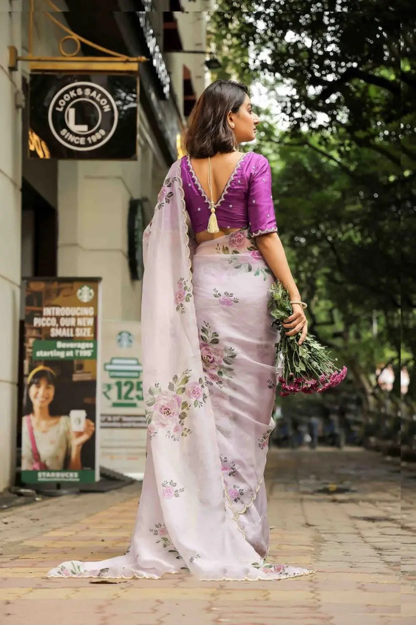 Elegant Moti Pulpul Soft Tebi Silk Digital Printed Saree – A Perfect Blend of Tradition and Contemporary Style NextBuy