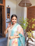 Heavy Embroidered Pv Chanderi Cotton Set for Festive Occasions