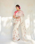 Premium Jimmy Choo Silk Saree with Diamond Embellishments